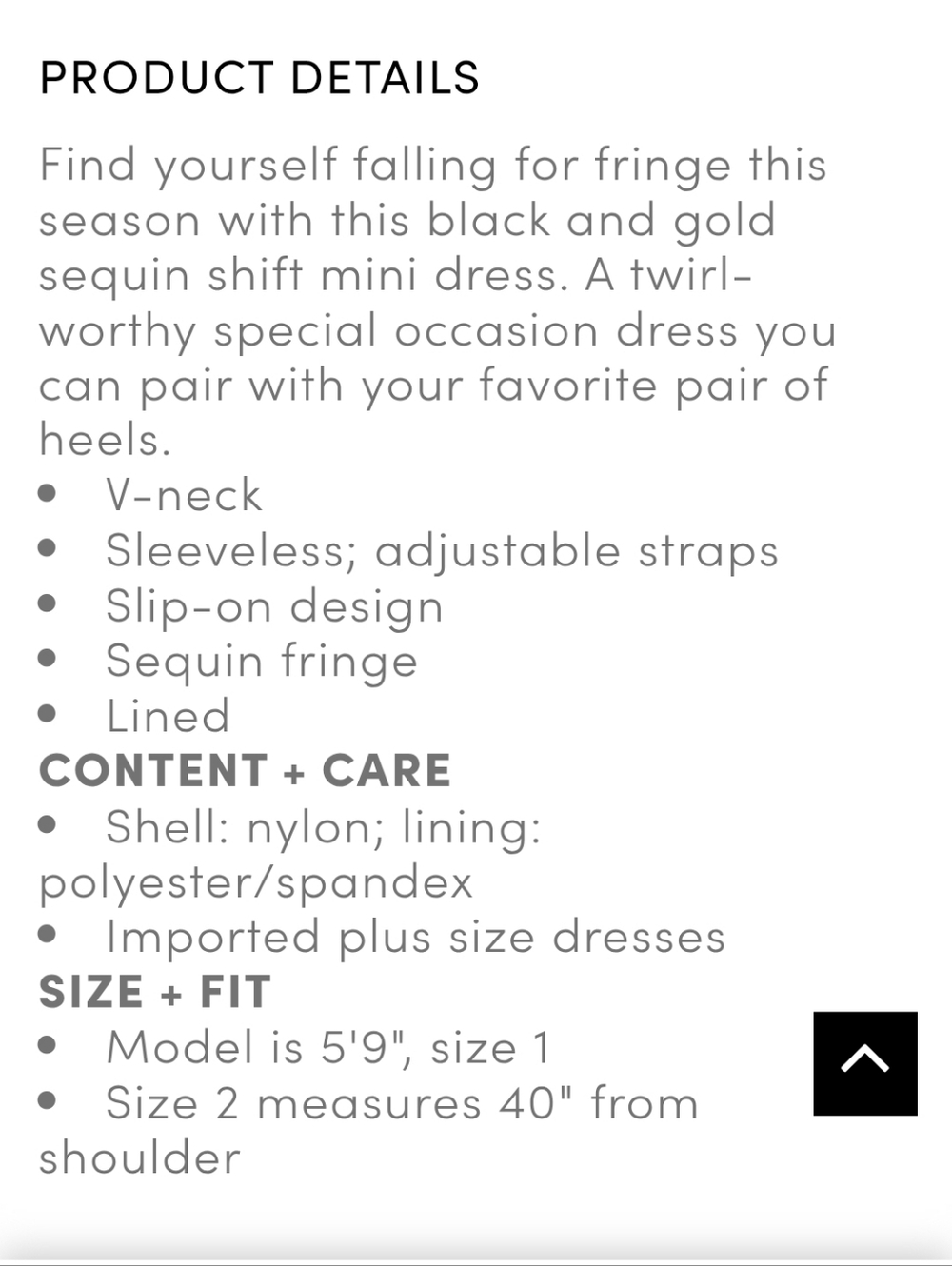 Torrid Black Sequin Mini Flapper Dress. Sz 0 - Picture 3 of 5